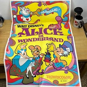 Alice in Wonderland technicolor poster